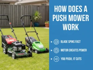 How Does a Push Mower Work
