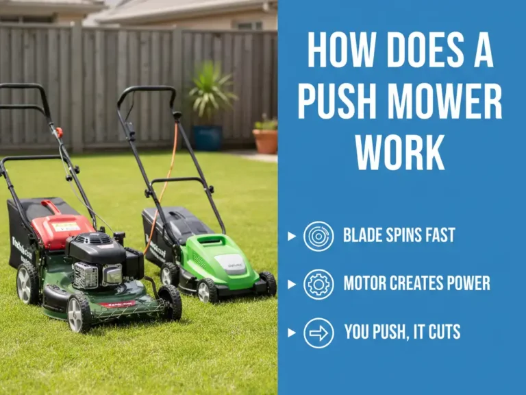 How Does a Push Mower Work