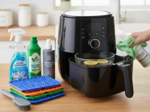 How do I get the smell out of my air fryer