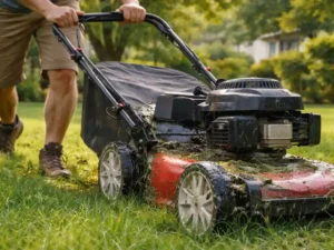 Can I cut the grass if it's still wet