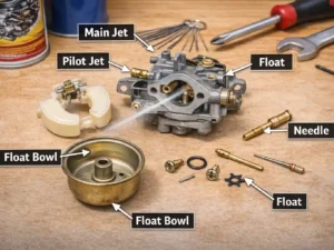 How to clean lawn mower carburetor without removing