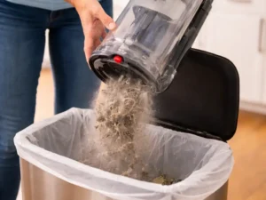 How to operate a vacuum cleaner step by step