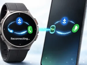 Smartwatch and smartphone reconnecting wirelessly