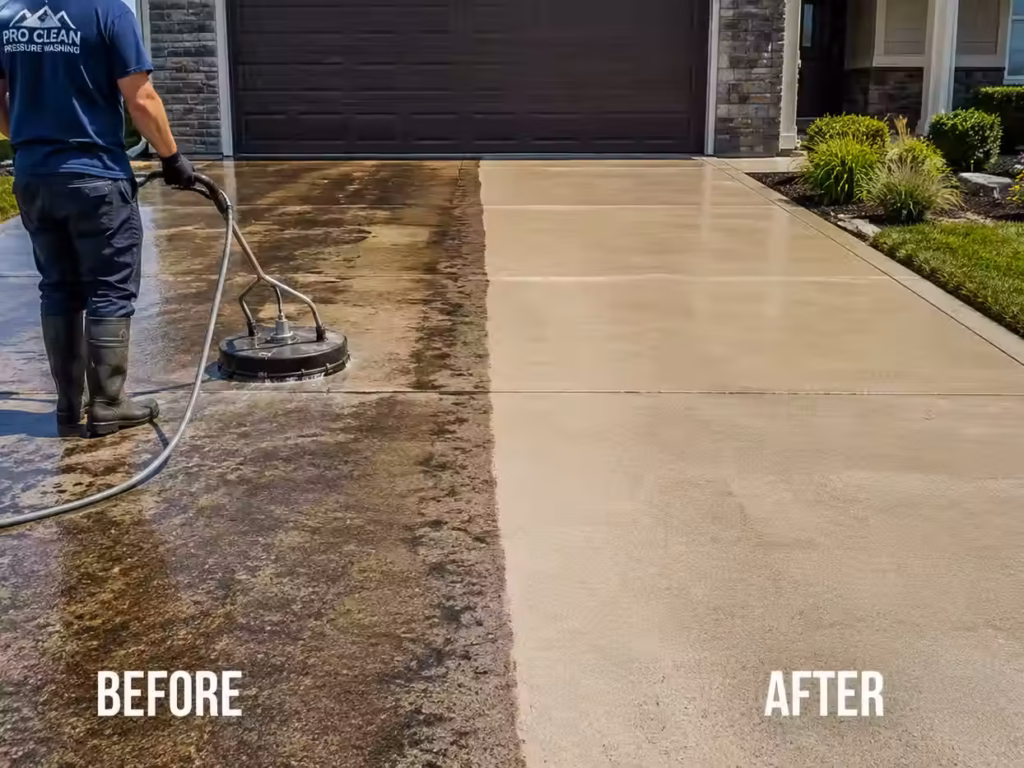 How Much to Pressure Wash a Driveway