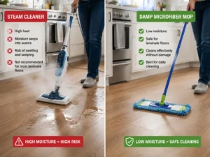 What steam cleaner can be used on laminate floors